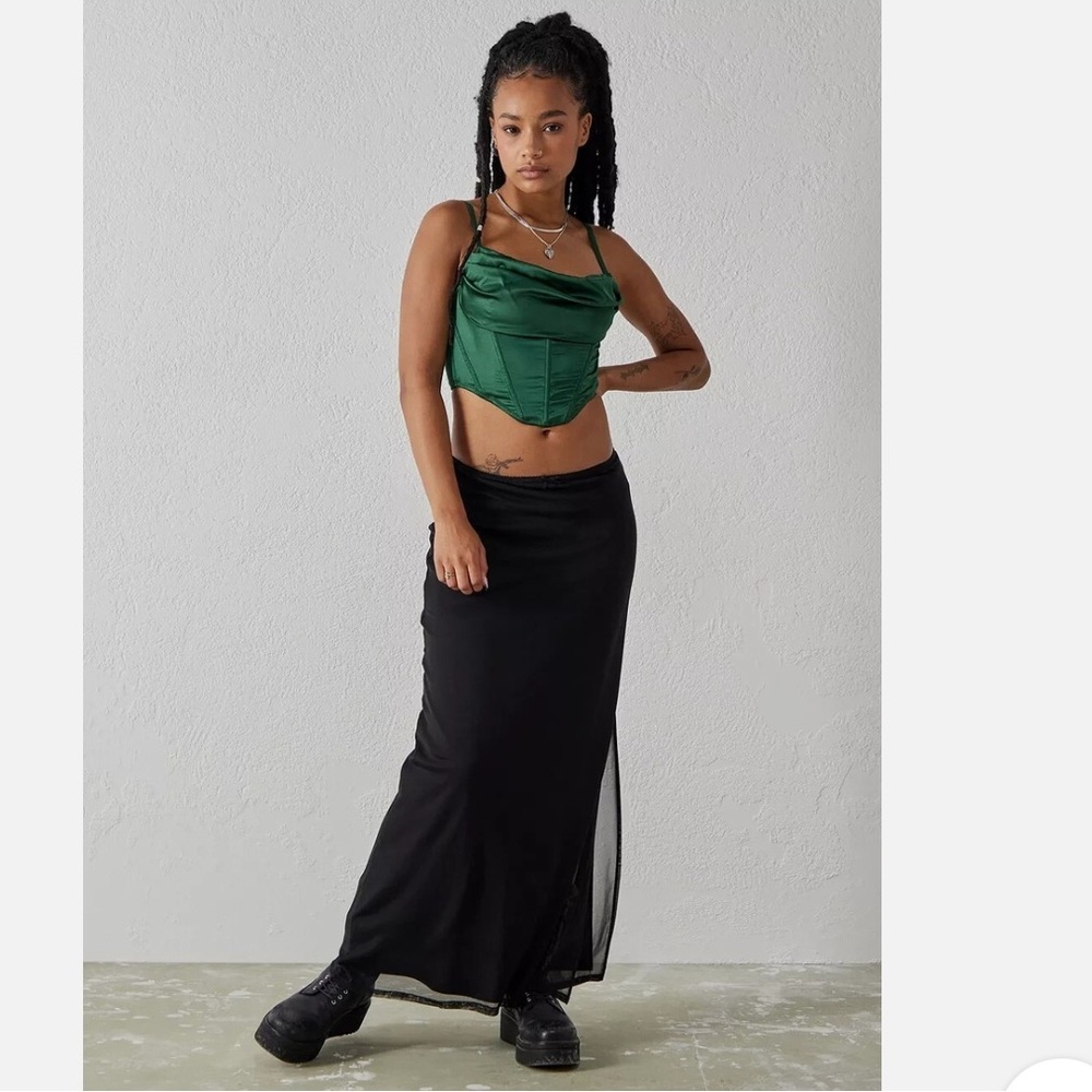 Urban Outfitters Lexi Satin Cowl Corset Size S